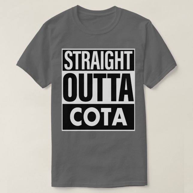 Camiseta Hetero De Nome Cota Outta Cota (Frente do Design)