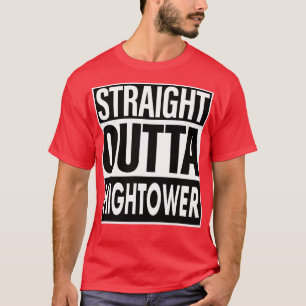 Camiseta Hetero de nome da torre superior fora da torre sup