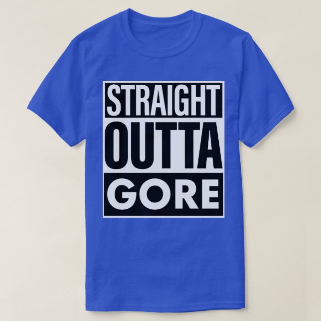 Camiseta Hetero De Nome De Gore Fora De Gore (Frente do Design)
