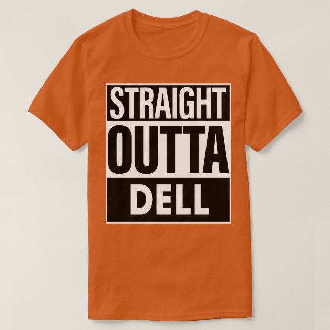 Camiseta Hetero de nome Dell fora da Dell (Frente do Design)