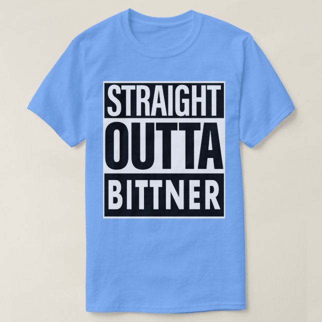 Camiseta Hetero de Nome do Bittner fora do Bittner (Frente do Design)