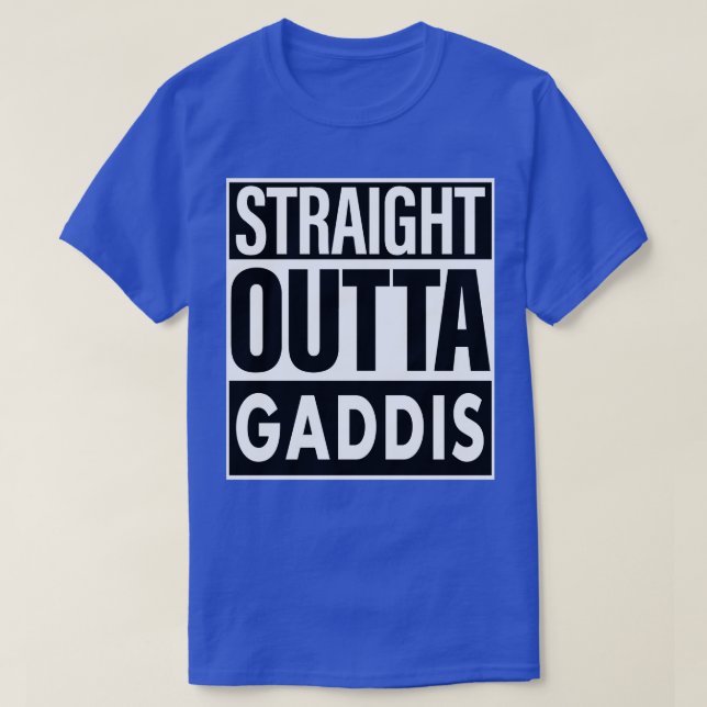 Camiseta Hetero de nome Gaddis fora de Gaddis (Frente do Design)