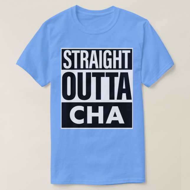 Camiseta Hetero De Nomes Cha Fora Da Cha (Frente do Design)