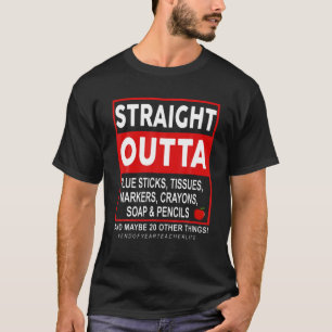Camiseta Hetero De Presença Do Professor Fim Do Ano Fora D