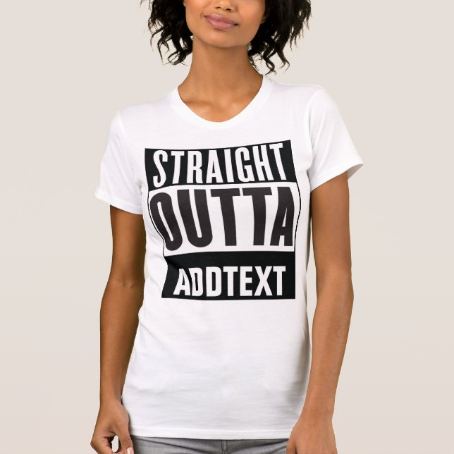 Camiseta Hetero de saída adicione seu texto (Frente)