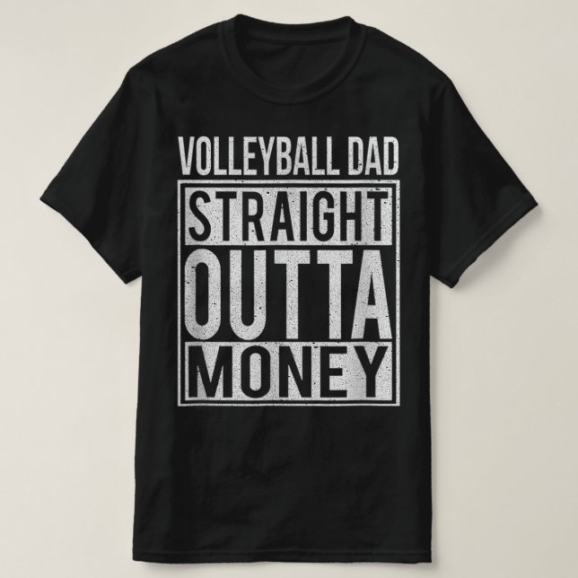 Camiseta Hetero De Voleibol Sem Dinheiro Eu Me Diverti (Frente do Design)