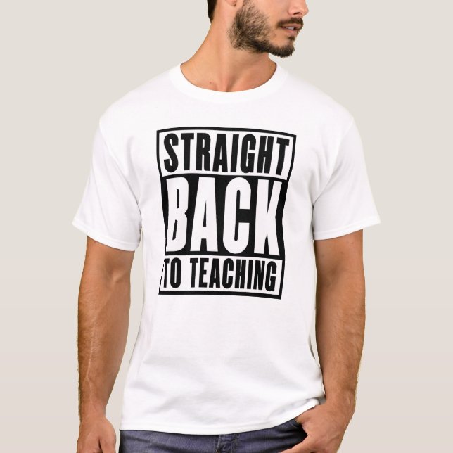 Camiseta Hetero de volta ao ensino (Frente)