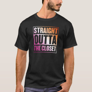 Camiseta Hetero Do Armário Estético Do Orgulho Lésbico