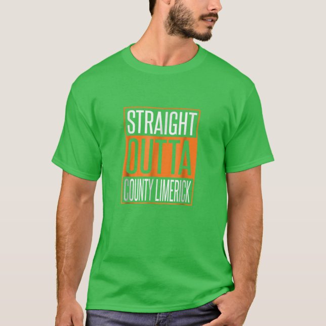 Camiseta Hetero Do Condado De Limerick Men Mulheres Adulta (Frente)