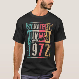 Camiseta Hetero Do Final De Setembro De 1972 Feliz Meu Aniv