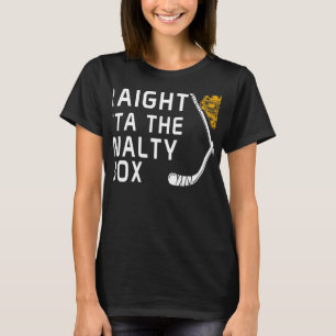 Camiseta Hetero Do Jogador De Hóquei No Gelo D Na Caixa Da