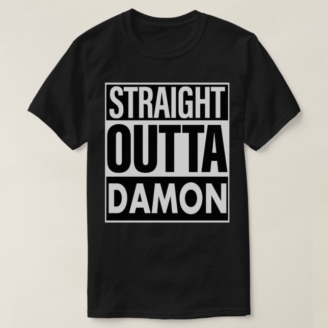 Camiseta Hetero do nome Damon Outta Damon (Frente do Design)