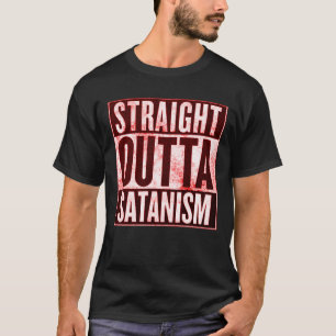 Camiseta Hetero Do Satanismo Oculto Tee Gráfico