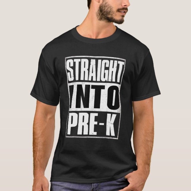 Camiseta Hetero Em Pré K Voltar À Escola (Frente)