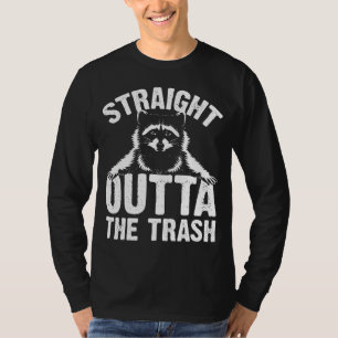 Camiseta Hetero Engraçado Fora Do Lixo Gift Cute Raccoon L