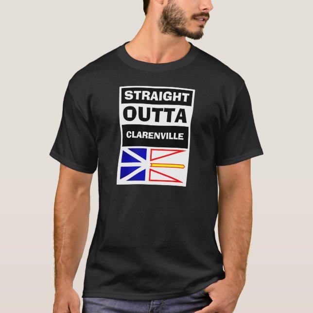 Camiseta Hetero Externo NL Nome da cidade de Newfoundland F (Frente)