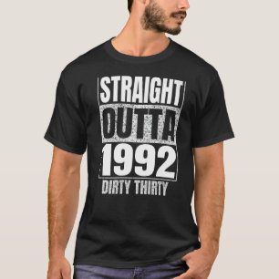 Camiseta Hetero Extraído 1992 aniversário de 30 anos 30 Suj