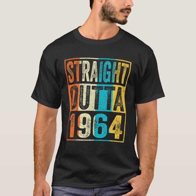 Camiseta Hetero Extraído Em 1964, 58 Anos, Presentes 58º Na (Frente)