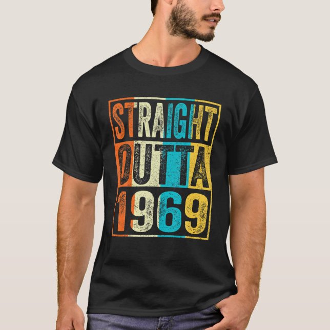 Camiseta Hetero Extraído Em 1969, 53 Anos, Presentes 53, Na (Frente)