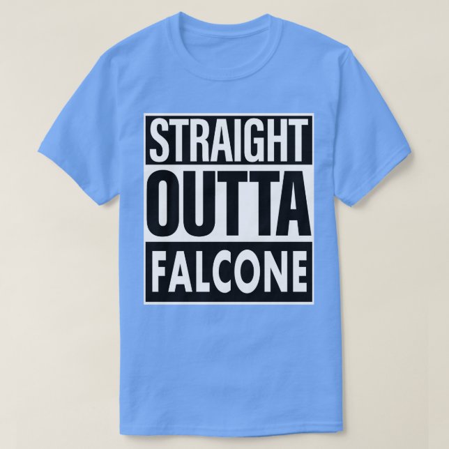 Camiseta Hetero Falcone Name Outta Falcone (Frente do Design)