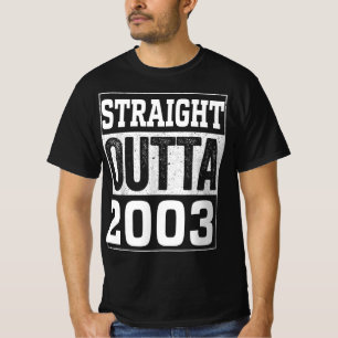 Camiseta Hetero Fora 2003, Presente de Aniversário Feliz 2