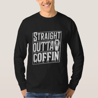 Camiseta Hetero Fora Coffin Funny Vampire Halloween Puns