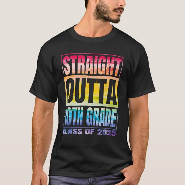 Camiseta Hetero fora da 10.a classe 2025 - décimo grau G (Frente)