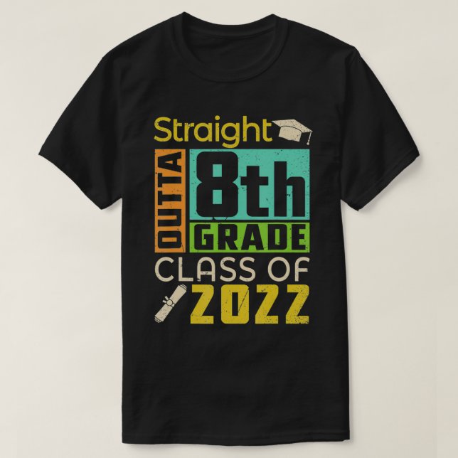 Camiseta Hetero Fora Da 8ª Classe De Graduação 2022 (Frente do Design)