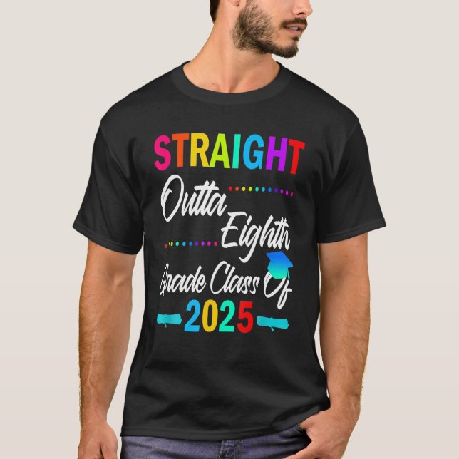Camiseta Hetero Fora Da 8ª Classe De Graduação 2025 (Frente)