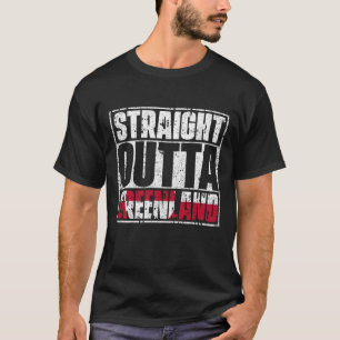 Camiseta Hetero Fora da Bandeira da Gronelândia