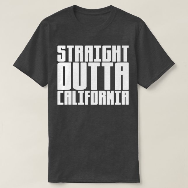 Camiseta Hetero fora da Califórnia (Frente do Design)