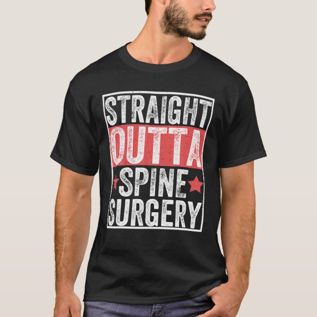 Camiseta Hetero Fora Da Coluna Cirurgia Doente Lesões Engra (Frente)
