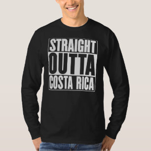 Camiseta Hetero Fora Da Costa Rica Slogan Declaração Divert