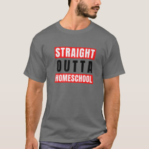 Camiseta Hetero Fora Da Escola De Casa Engraçado Legal De 