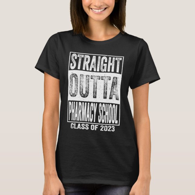 Camiseta Hetero Fora da Faculdade de Farmácia O (Frente)