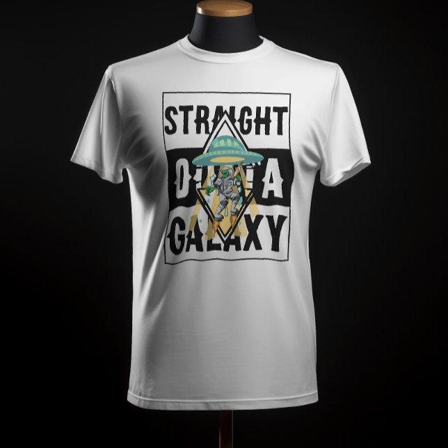 Camiseta Hetero fora da galáxia Alienígena Engraçada (Criador carregado)