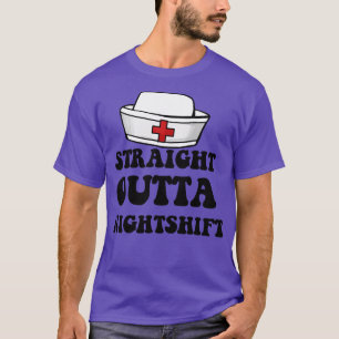 Camiseta hetero fora da noite, enfermeira fofinha