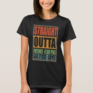 Camiseta Hetero Fora Da Paciência Canetas De Flair Cola Col