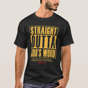 Camiseta Hetero fora da palavra de Deus John 3 16, Jesus Ch
