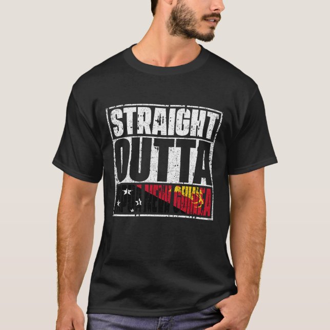 Camiseta Hetero fora da Papua Nova Guiné (Frente)