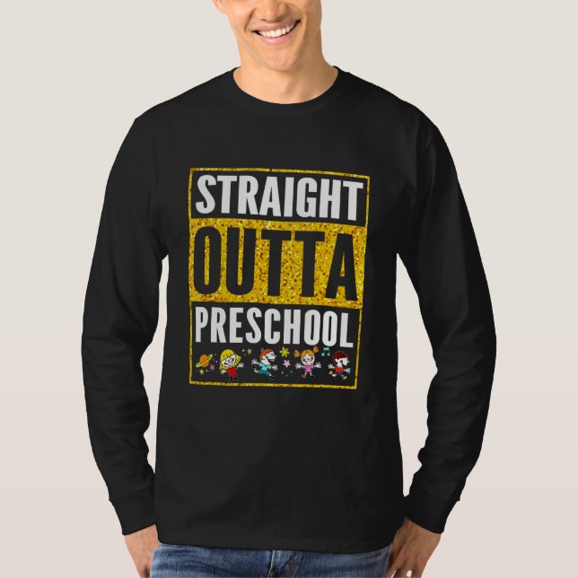 Camiseta Hetero fora da pré-escola Formando Legal Graduação (Frente)