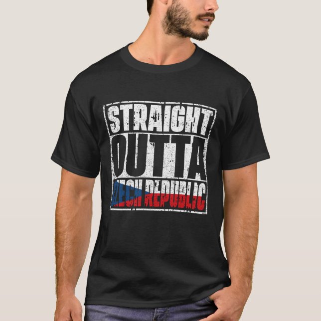Camiseta Hetero Fora da República Checa (Frente)