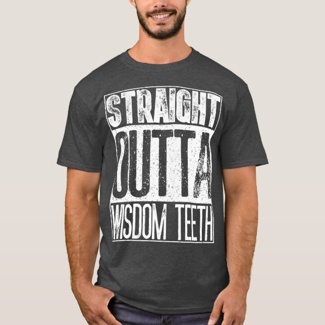 Camiseta Hetero Fora da Sabedoria Dente Engraçado Presente  (Frente)
