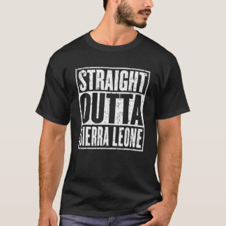 Camiseta Hetero Fora da Serra Leoa Vintage Afetado