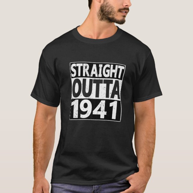 Camiseta Hetero Fora De 1941 80 Anos 80 (Frente)