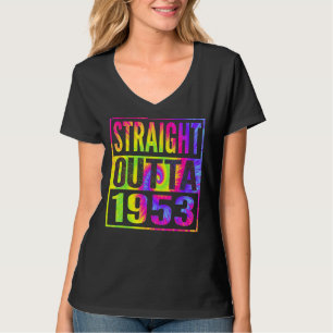 Camiseta Hetero Fora De 1953 69º Aniversário Para Ela