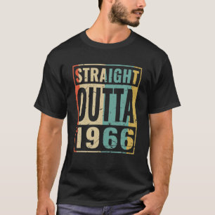 Camiseta Hetero Fora De 1966 Engraçado Aniversário Dotado M
