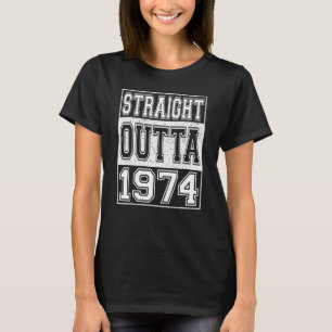 Camiseta Hetero fora de 1974 48º aniversário da Vintage Boy