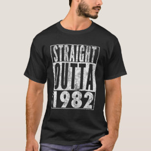 Camiseta Hetero Fora De 1982 aniversário de 40 anos de 40 