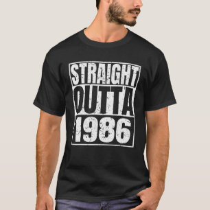 Camiseta Hetero Fora De 1986 36º Aniversário Engraçado 36 A